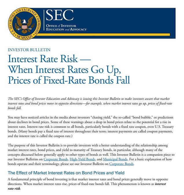 Interest Rate Risk