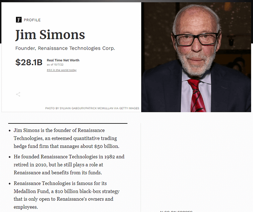 Jim Simons - Forbes